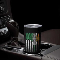 Irish Pride Tumbler Cup American Flag Celtic Cross Shamrock St Patrick's Day