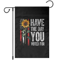 Have The Day You Voted For Garden Flag Vintage American Flag Sunflower - Wonder Print Shop