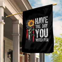 Have The Day You Voted For Garden Flag Vintage American Flag Sunflower - Wonder Print Shop
