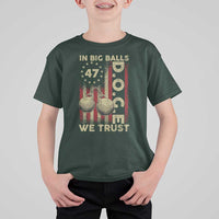 DOGE In Big Balls We Trust 2025 T Shirt For Kid Vintage Betsy Ross Flag
