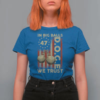DOGE In Big Balls We Trust 2025 T Shirt For Women Vintage Betsy Ross Flag