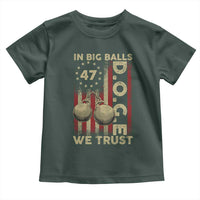 DOGE In Big Balls We Trust 2025 Toddler T Shirt Vintage Betsy Ross Flag