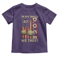 DOGE In Big Balls We Trust 2025 Toddler T Shirt Vintage Betsy Ross Flag