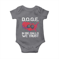 DOGE In Big Balls We Trust 2025 Baby Onesie Vintage American Map