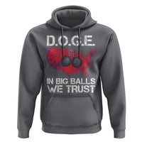 DOGE In Big Balls We Trust 2025 Hoodie Vintage American Map