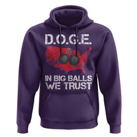DOGE In Big Balls We Trust 2025 Hoodie Vintage American Map