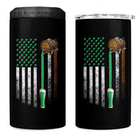 Funny St Patrick's Day Irish Beer Drinking 4 in 1 Can Cooler Tumbler Vintage Irish American Flag - Wonder Print Shop