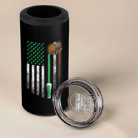 Funny St Patrick's Day Irish Beer Drinking 4 in 1 Can Cooler Tumbler Vintage Irish American Flag - Wonder Print Shop