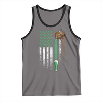 Funny St Patrick's Day Irish Beer Drinking Tank Top Vintage Irish American Flag