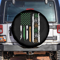Funny Irish American Vintage Shamrock Flag Spare Tire Cover