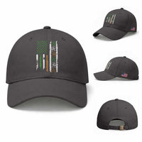 Funny Irish American Vintage Shamrock Flag Baseball Cap