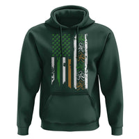 Funny Irish American Vintage Shamrock Flag Hoodie