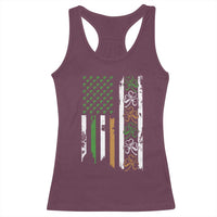 Funny Irish American Vintage Shamrock Flag Racerback Tank Top