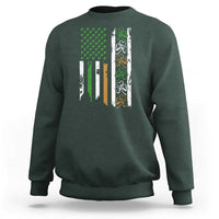 Funny Irish American Vintage Shamrock Flag Sweatshirt