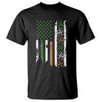 Funny Irish American Vintage Shamrock Flag T Shirt