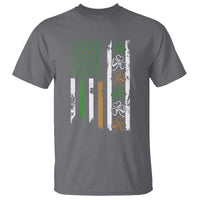Funny Irish American Vintage Shamrock Flag T Shirt