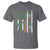 Funny Irish American Vintage Shamrock Flag T Shirt