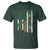 Funny Irish American Vintage Shamrock Flag T Shirt