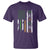 Funny Irish American Vintage Shamrock Flag T Shirt