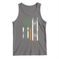 Funny Irish American Vintage Shamrock Flag Tank Top