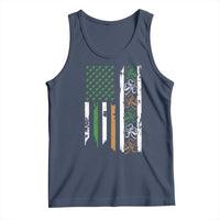 Funny Irish American Vintage Shamrock Flag Tank Top
