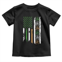 Funny Irish American Vintage Shamrock Flag Toddler T Shirt