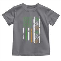 Funny Irish American Vintage Shamrock Flag Toddler T Shirt