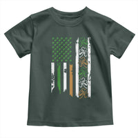 Funny Irish American Vintage Shamrock Flag Toddler T Shirt