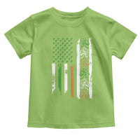 Funny Irish American Vintage Shamrock Flag Toddler T Shirt