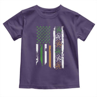 Funny Irish American Vintage Shamrock Flag Toddler T Shirt