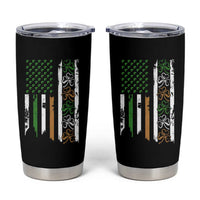 Funny Irish American Vintage Shamrock Flag Tumbler Cup