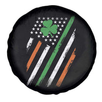Funny Irish American Flag Shamrock Spare Tire Cover
