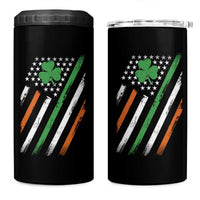 Funny Irish American Flag Shamrock 4 in 1 Can Cooler Tumbler