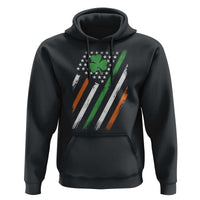 Funny Irish American Flag Shamrock Hoodie