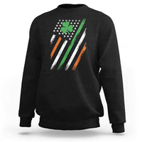 Funny Irish American Flag Shamrock Sweatshirt