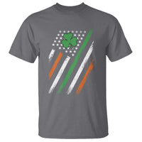 Funny Irish American Flag Shamrock T Shirt