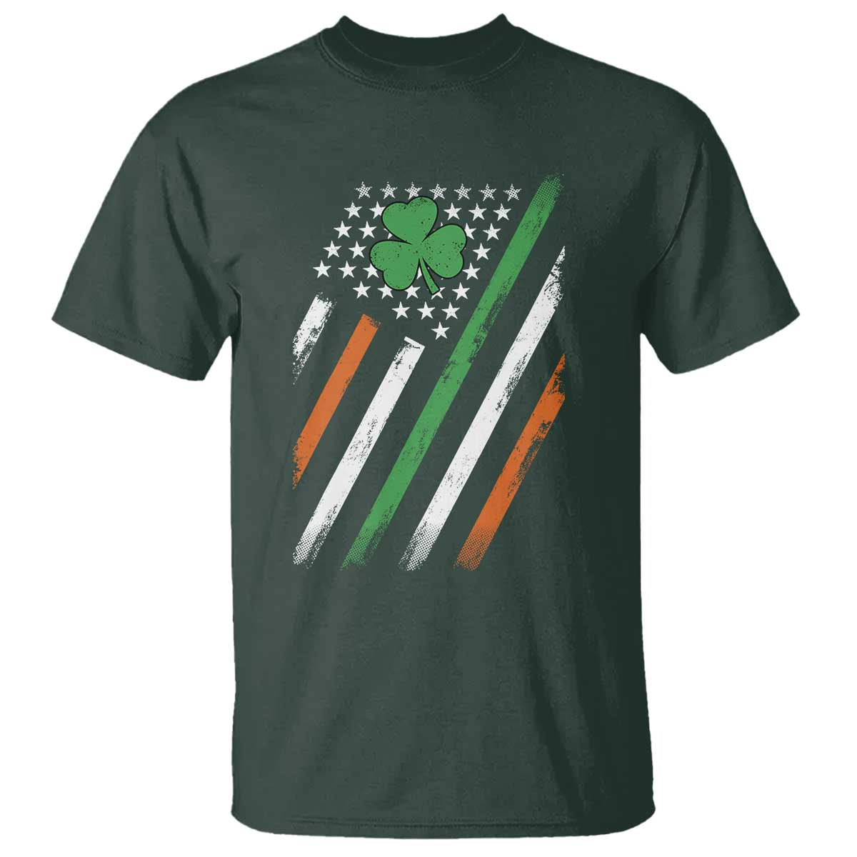 Funny Irish American Flag Shamrock T Shirt