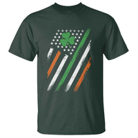 Funny Irish American Flag Shamrock T Shirt