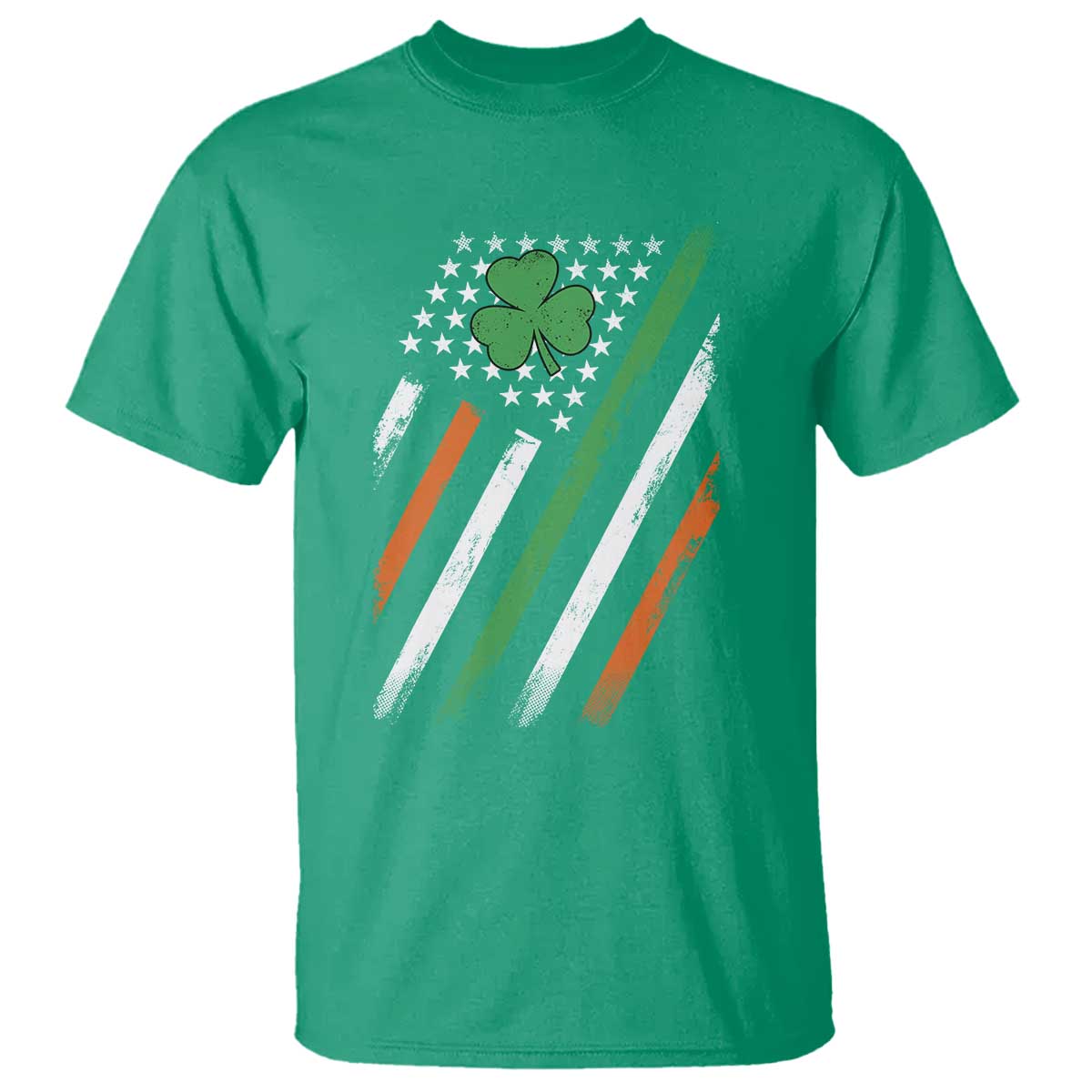 Funny Irish American Flag Shamrock T Shirt