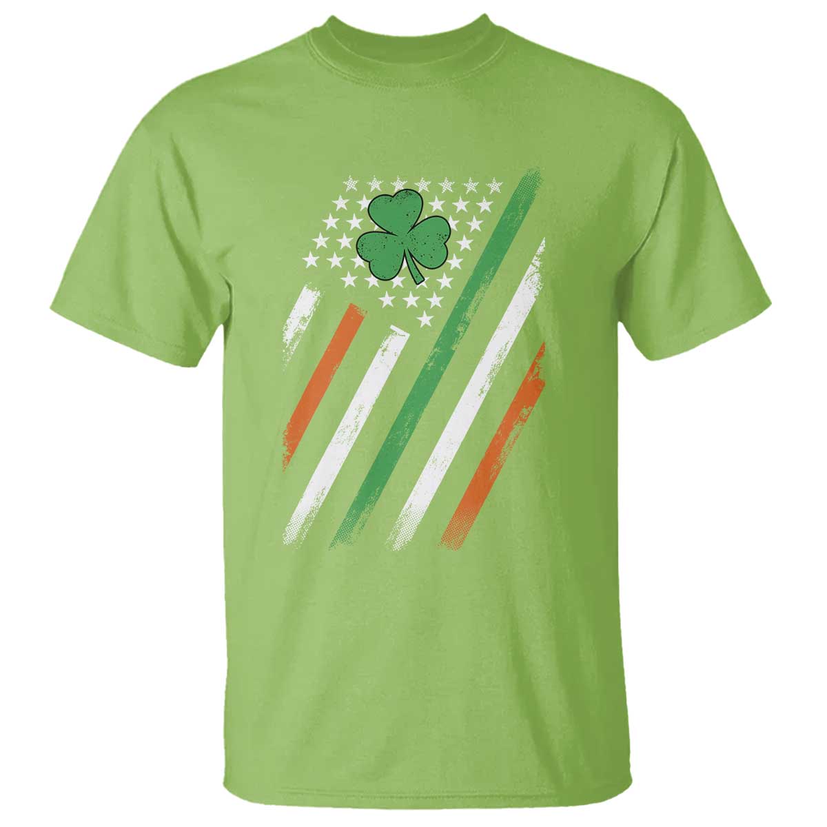 Funny Irish American Flag Shamrock T Shirt