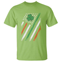 Funny Irish American Flag Shamrock T Shirt