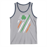 Funny Irish American Flag Shamrock Tank Top