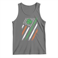 Funny Irish American Flag Shamrock Tank Top