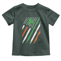 Funny Irish American Flag Shamrock Toddler T Shirt