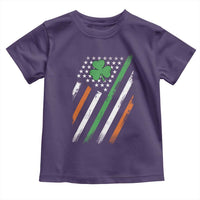 Funny Irish American Flag Shamrock Toddler T Shirt