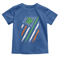 Funny Irish American Flag Shamrock Toddler T Shirt