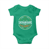 Funny First Shenanigans Then Malarkey Baby Onesie Irish Shamrock St Patrick's Day