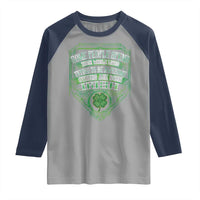 Funny Irish Pride Raglan Shirt Some People Spend Their Whole Lives Trying To Be Awesome Others Are Born Irish
