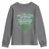 Funny Irish Pride Youth Sweatshirt Some People Spend Their Whole Lives Trying To Be Awesome Others Are Born Irish