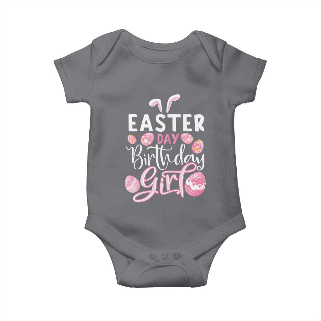 Funny Easter Day Birthday Girl Baby Onesie Born On Easter Day Eggs